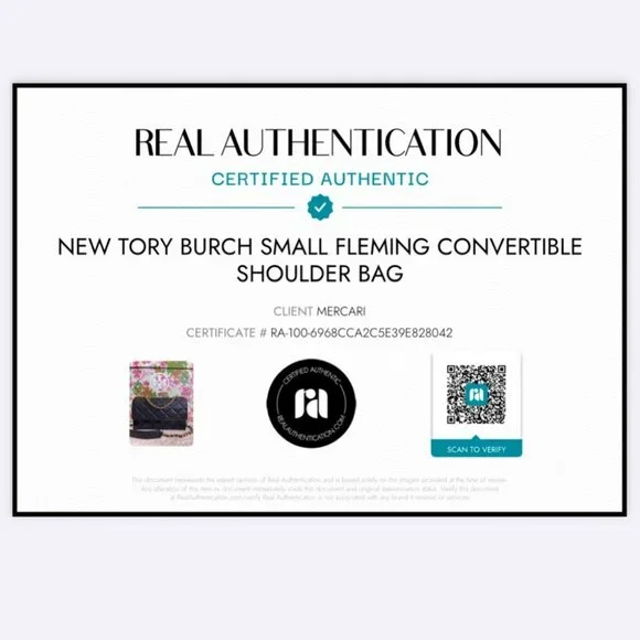 Tory Burch Fleming Black Leather Authentic Shoulder Bag With Gold Hardware - Picture 3 of 15